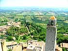 SAN GIMMIGNANO: vhled z Torre della Rognosa
